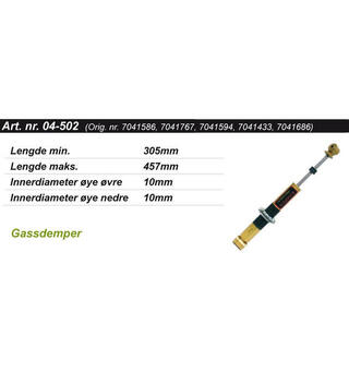 Kimpex Gold St&#248;tdemper Polaris 7041586/7041767/7041594/7041433/7041686